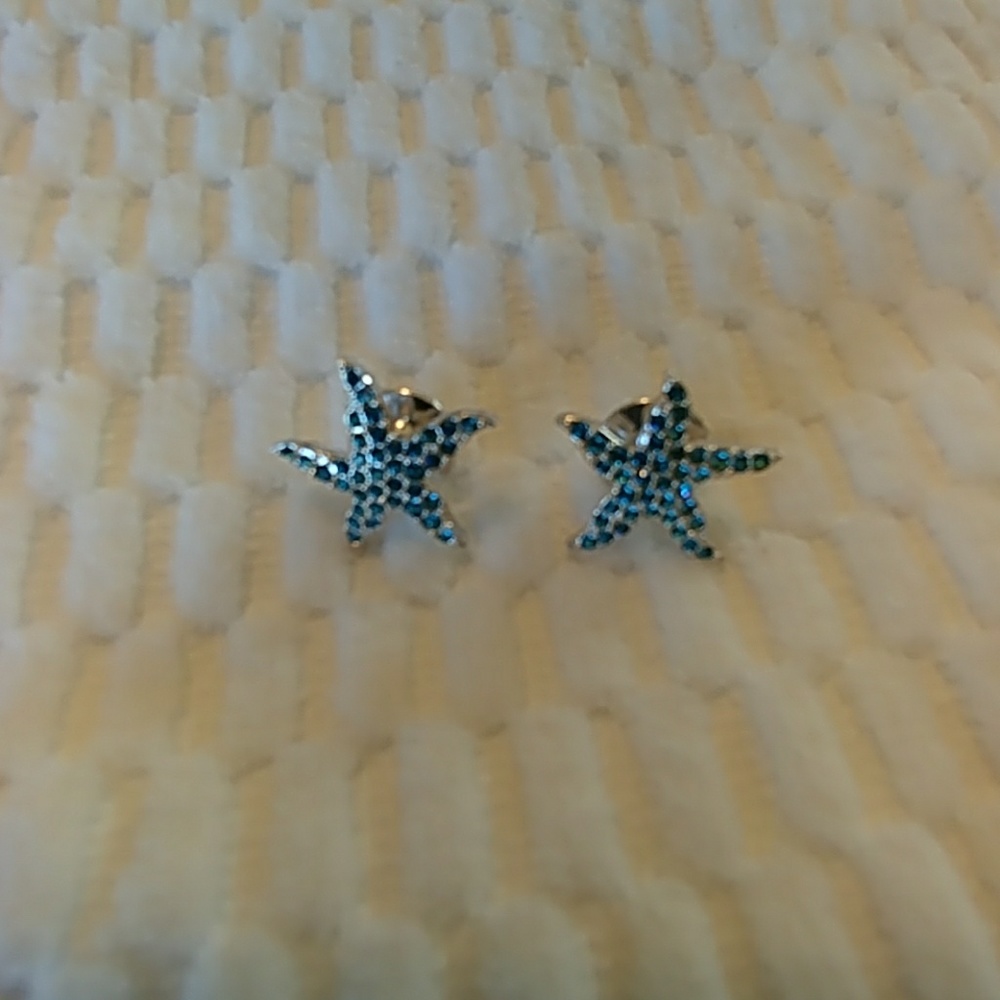 Swarovski Crystal Starfish Lapel